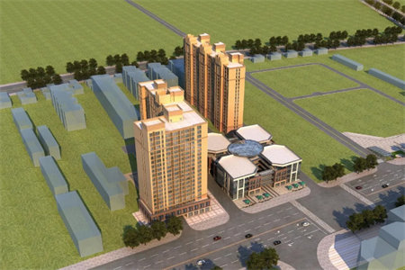 圣水花园一楼126平三室精装带车库87万可按揭